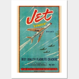 VINTAGE FIRECRACKER JET BOMBER Posters and Art